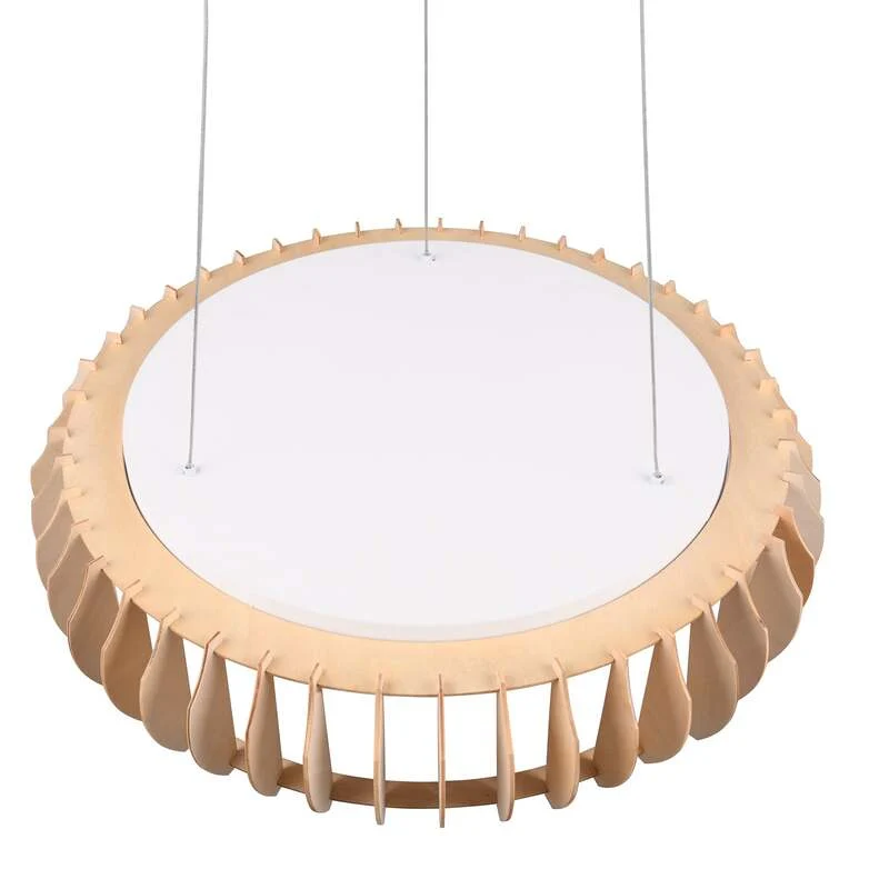 B-Ware Monte Pendelleuchte Hängelampe LED Lampe Holz hell CCT weiß Esszimmer Licht668