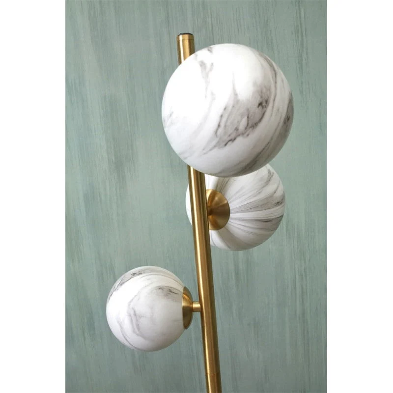 B-Ware IT'S ABOUT ROMI Carrara Stehlampe Stehleuchte Lampe 3-flg marmoriert