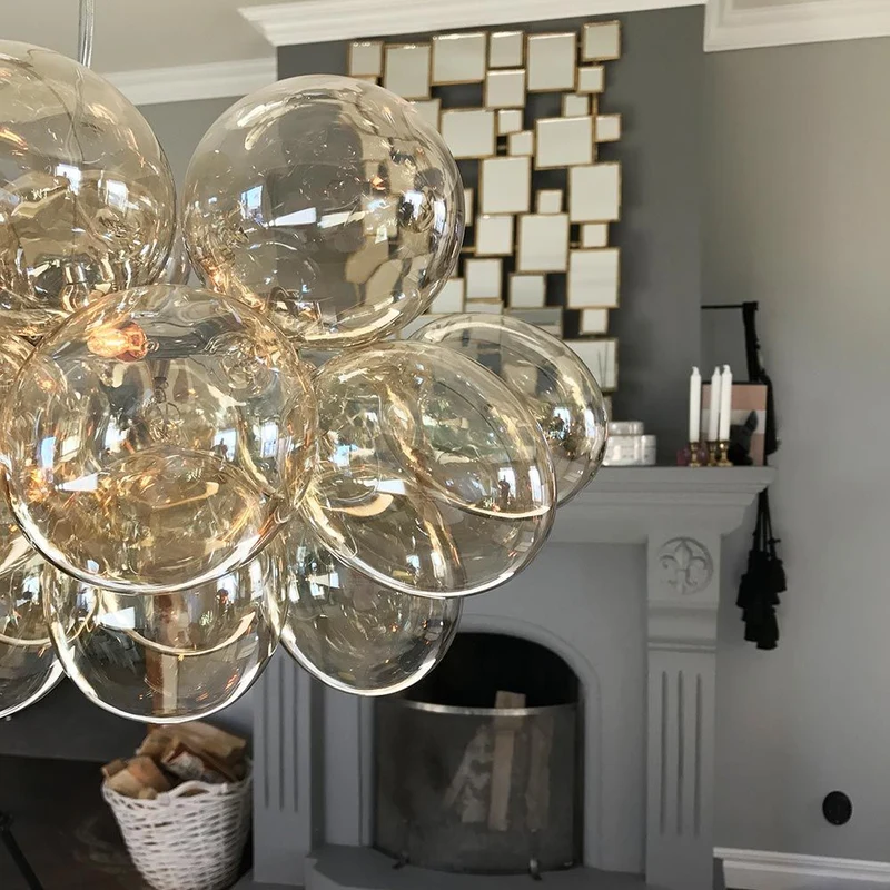 Glas-Hängelampe Gross Bar 80cm