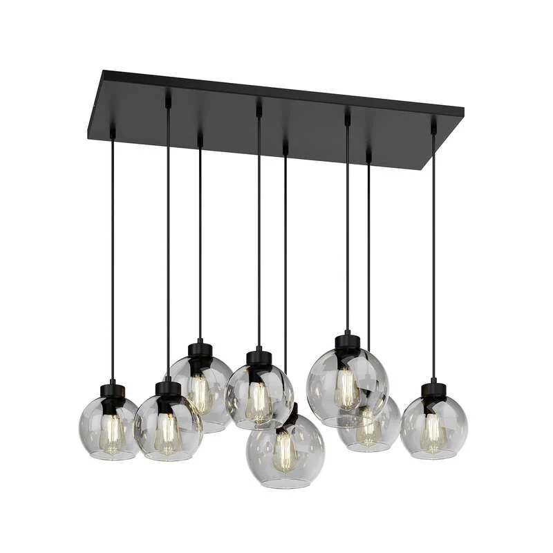 B-Ware Euluna Hängelampe Pendelleuchte Glas rauchgrau Cubus 95cm SIEHE TEXT/FOTO