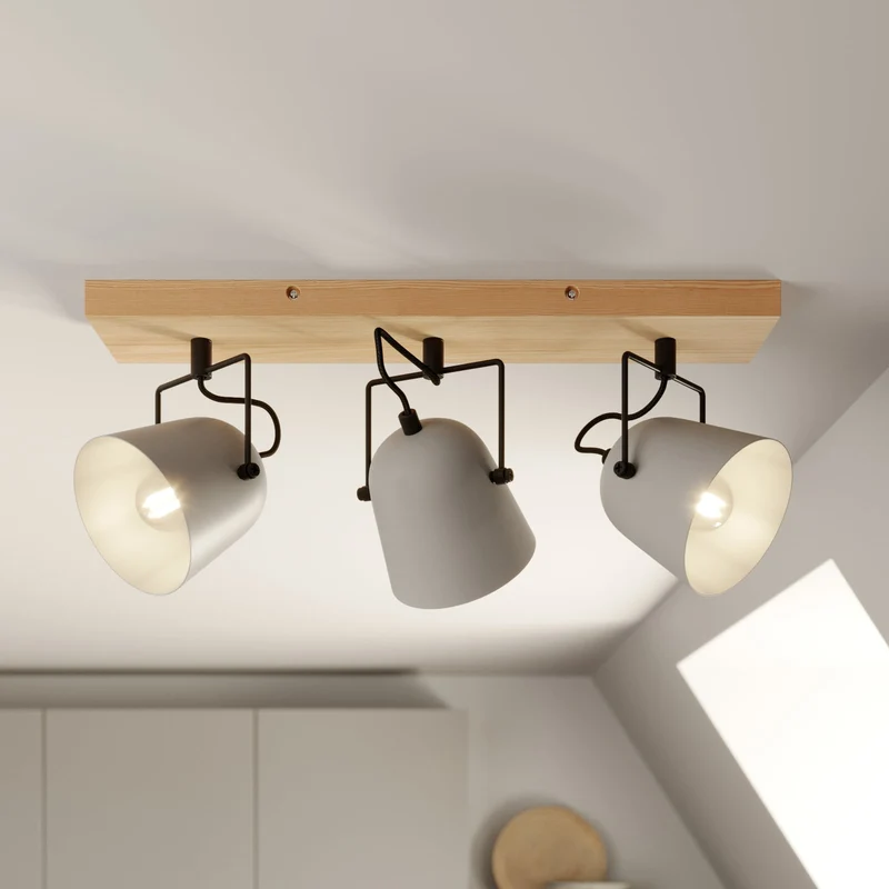 B-Ware Lindby Adalin Deckenlampe 3-fl. grau Deckenlicht Lampe Leuchte Deckenstrahler