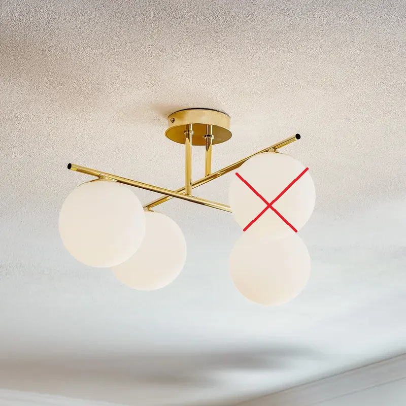 B-Ware Domiluce Aurora Deckenleuchte Lampe gold Glas E14 50cm dimmbar SIEHE TEXT/FOTO