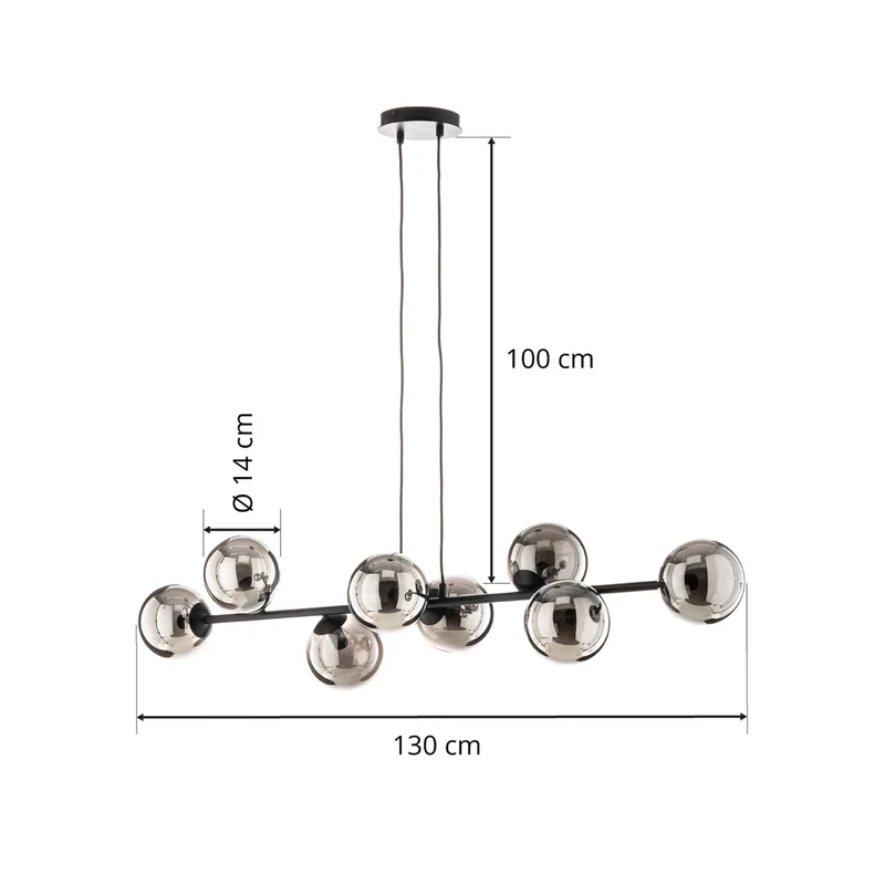B-Ware Emibig Glassy Hängeleuchte Hängelampe Leuchte Lampe Pendelleuchte Pendellampe