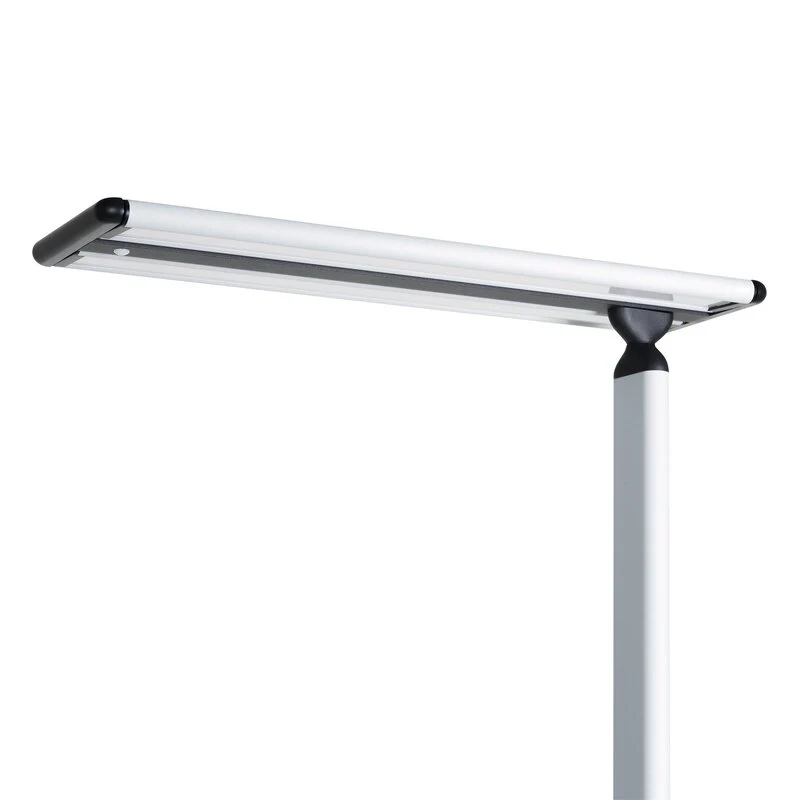 C-Ware Prios Stehleuchte Büro Stehlampe LED silber Aluminium Kunststoff Schalter Dimmer