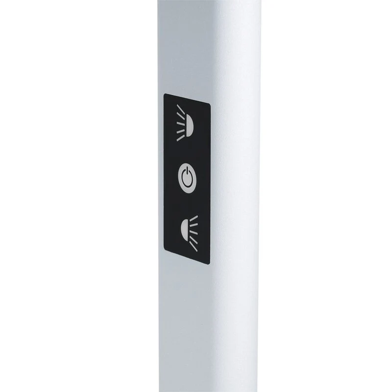 C-Ware Prios Stehleuchte Büro Stehlampe LED silber Aluminium Kunststoff Schalter Dimmer