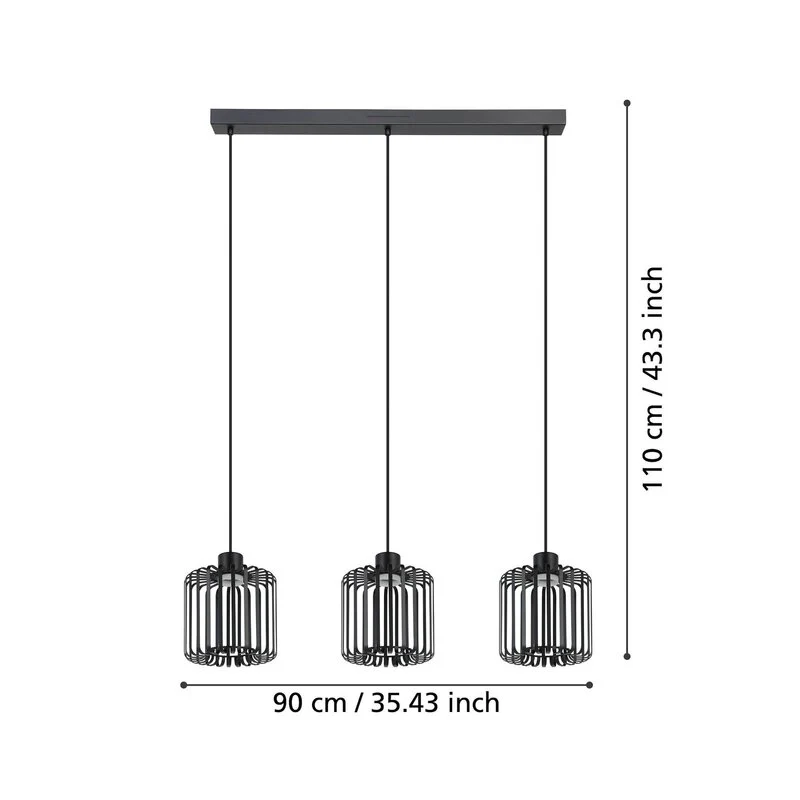 B-Ware EGLO LED-Pendelleuchte Leuchte Hängeleuchte Ginestrone-Z Smart Home schwarz272