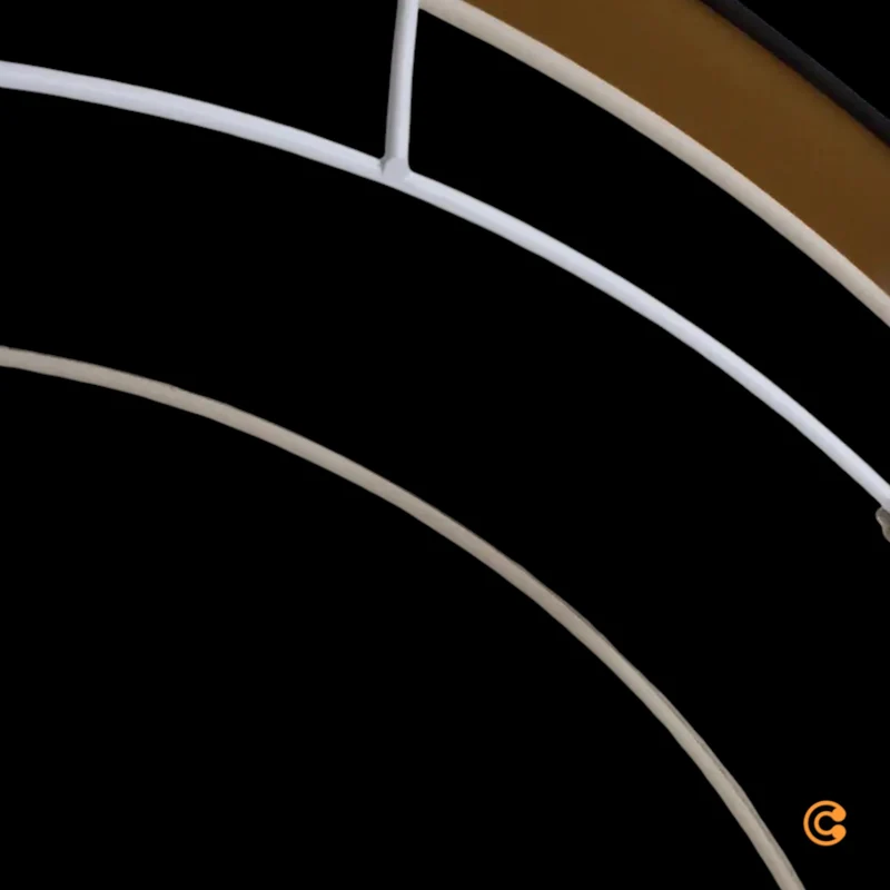 Luneta Deckenlampe Deckenleuchte LED Samt braun gold Fernbedienung dimmbar