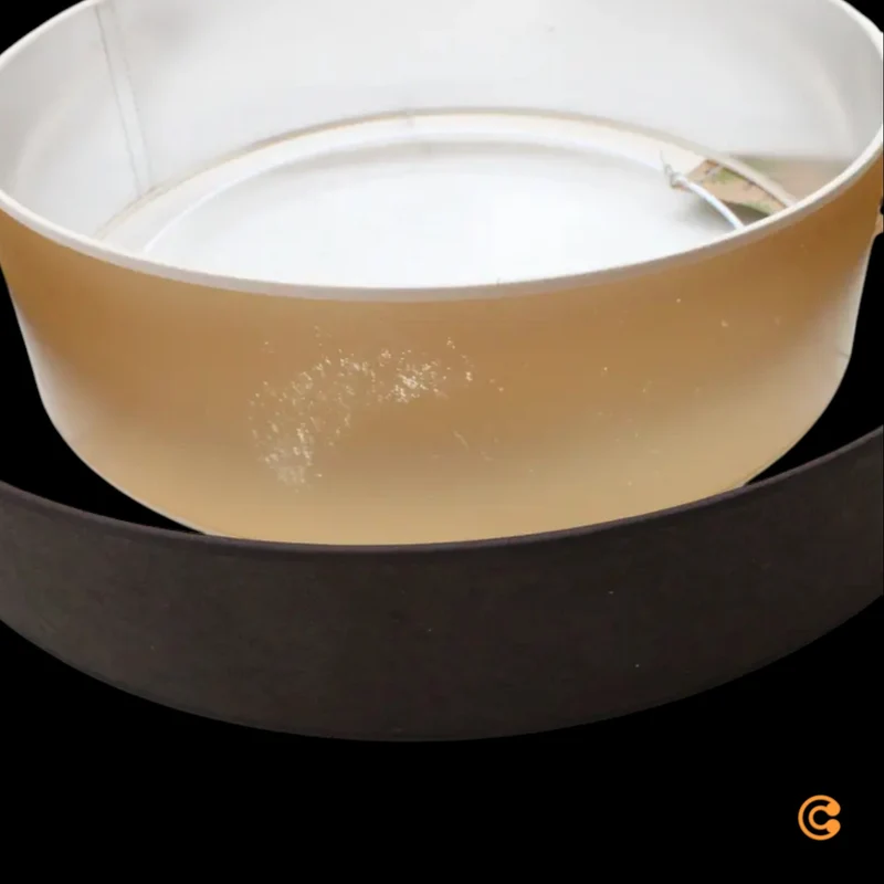 Luneta Deckenlampe Deckenleuchte LED Samt braun gold Fernbedienung dimmbar