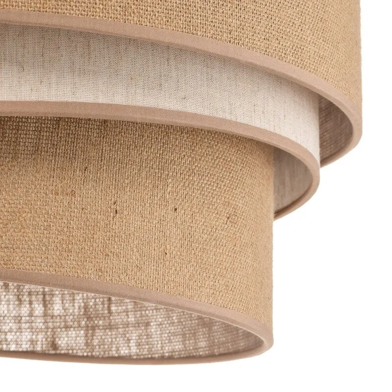 B-Ware Deckenleuchte Trio jute naturbraun weiß Ø 45 cm Deckenlampe Lampe Leuchte Licht