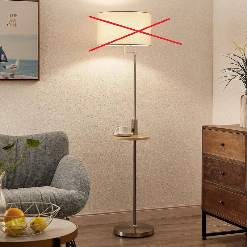 B-Ware Lindby Zinia Stehlampe Ablage USB Standleuchte Stehleuchte E27 SIEHE TEXT/F412
