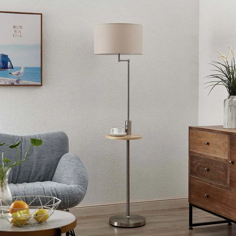 B-Ware Lindby Zinia Stehlampe Ablage USB Standleuchte Stehleuchte E27 SIEHE TEXT/F412