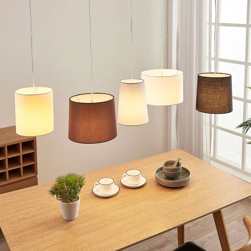 B-Ware Lindby Textilhängeleuchte Hermina Pendelleuchte Deckenlampe SIEHE TEXT/FOTO