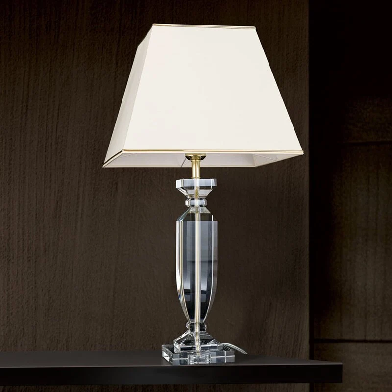 B-Ware Orion Tischlampe Tischlampe Lampe Bürolampe Kristall gold/creme SIEHE TEXT/FOTO