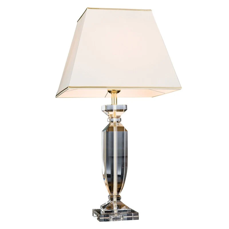 B-Ware Orion Tischlampe Tischlampe Lampe Bürolampe Kristall gold/creme SIEHE TEXT/FOTO