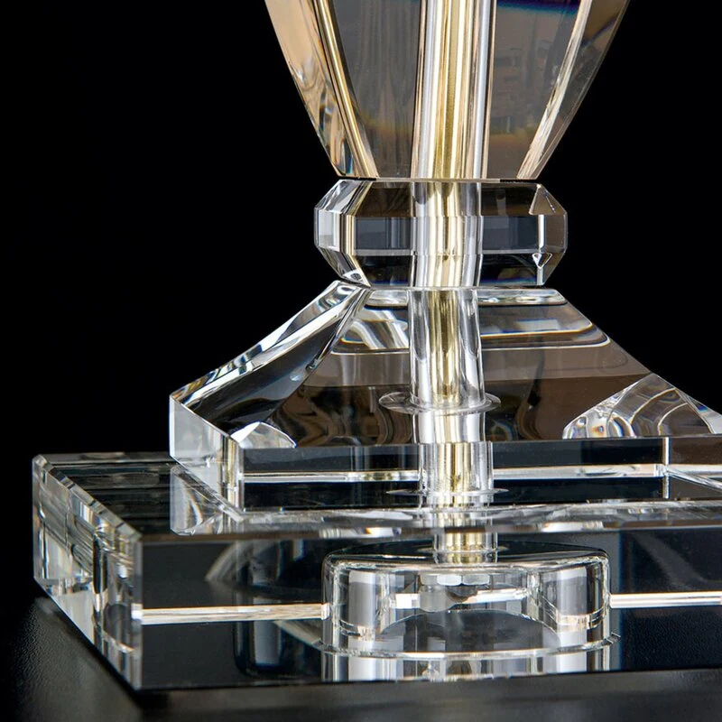 B-Ware Orion Tischlampe Tischlampe Lampe Bürolampe Kristall gold/creme SIEHE TEXT/FOTO