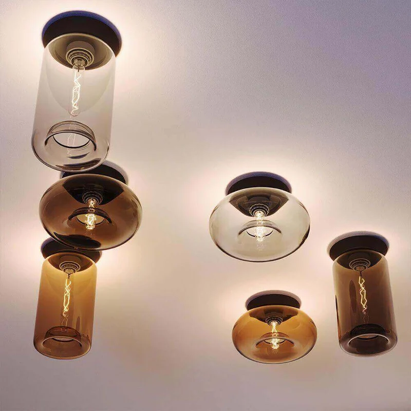 s.luce Cruet Glas Wand- und Deckenleuchte Up & Low