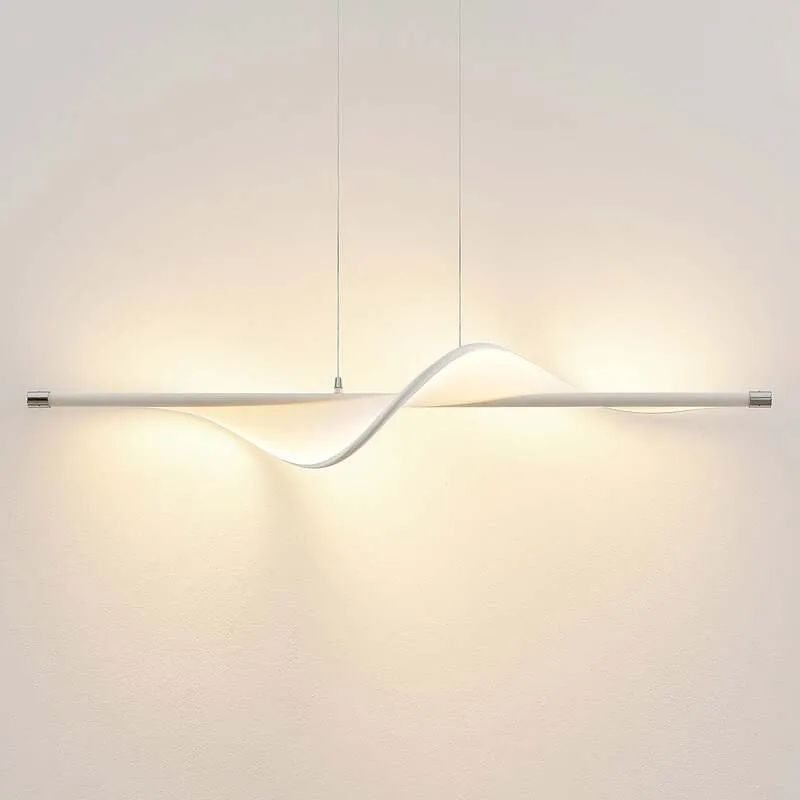 B-Ware Lucande Pendelleuchte Hängeleuchte LED Edano Textil weiß dimmbar149