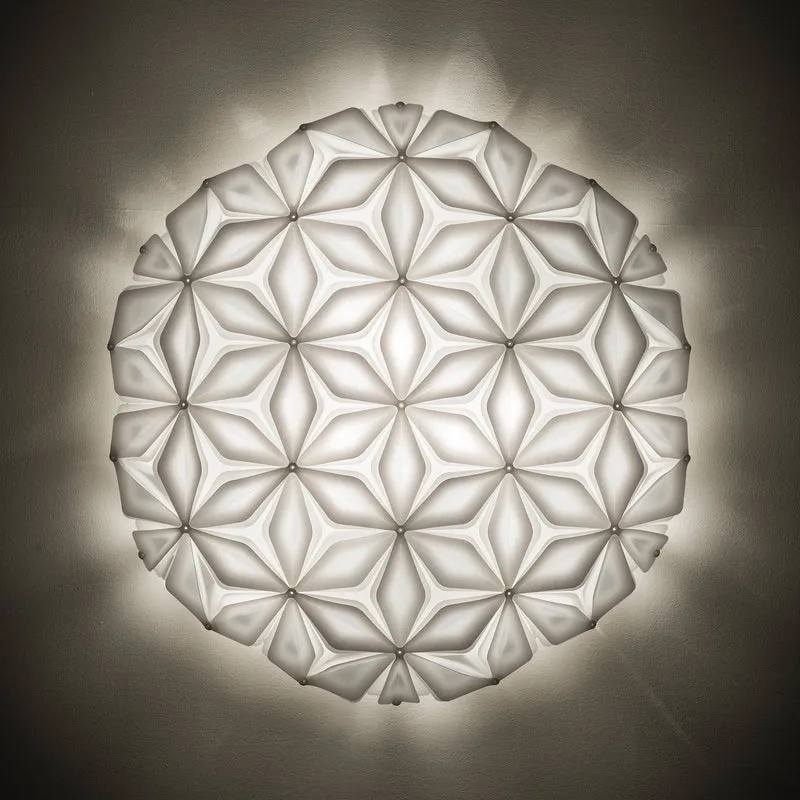 B-Ware Slamp Deckenleuchte Lampe La Vie L weiß Polymer Breite 71cm E27 LED dimmbar