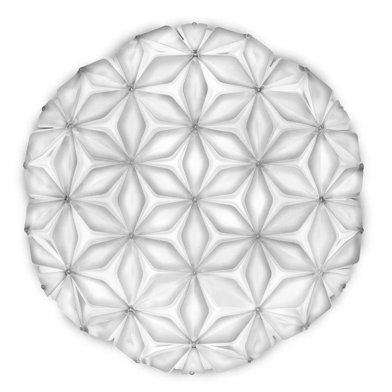 B-Ware Slamp Deckenleuchte Lampe La Vie L weiß Polymer Breite 71cm E27 LED dimmbar