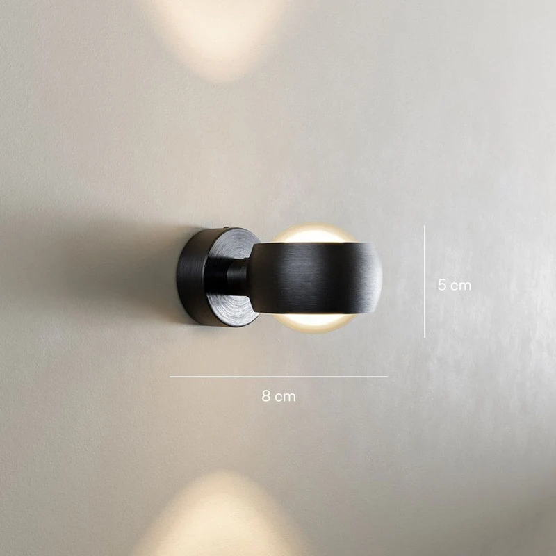 s.luce Beam Wandleuchte Up & Down mit Glaslinsen