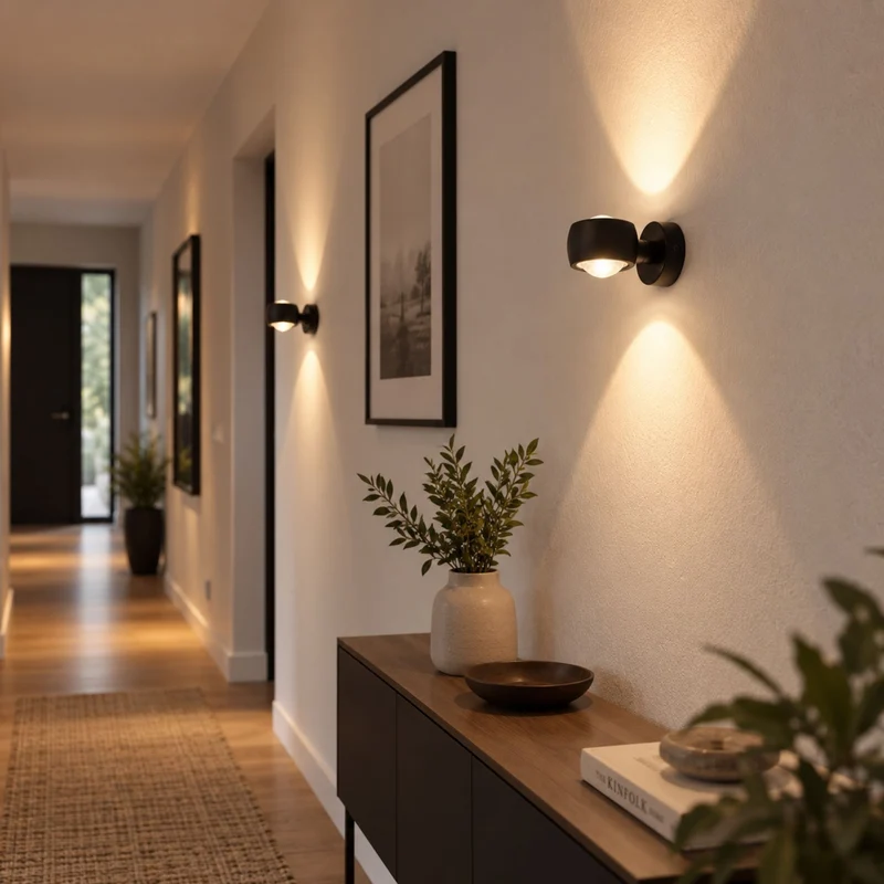 s.luce Beam Wandleuchte Up & Down mit Glaslinsen