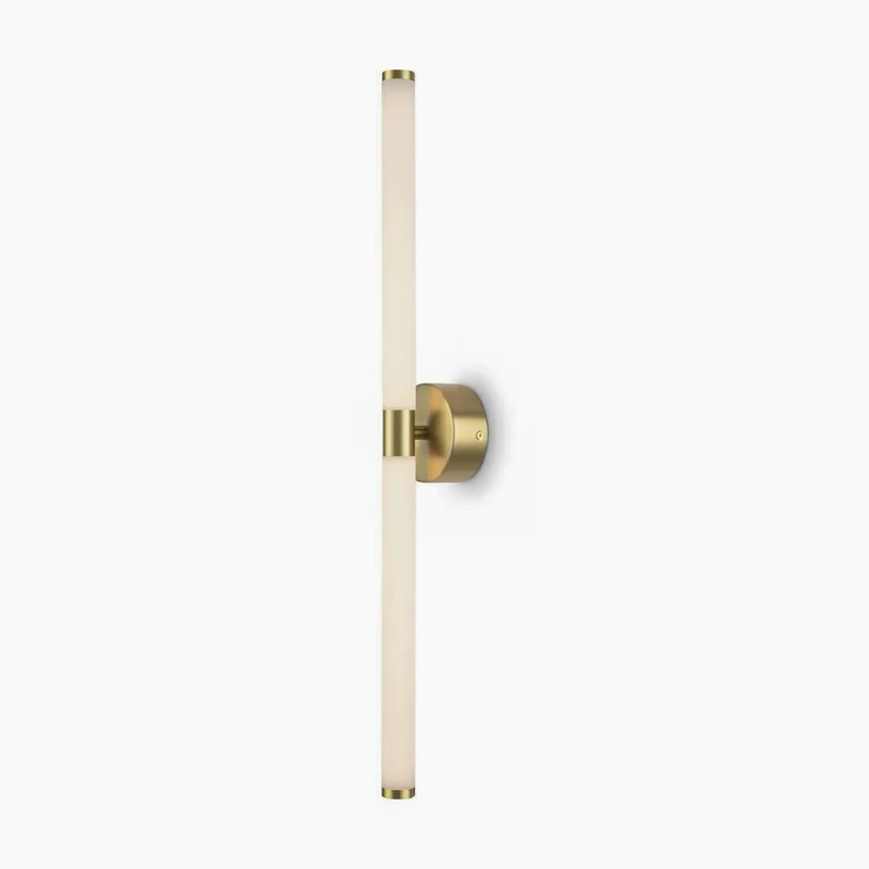 B-Ware Maytoni Wandleuchte Wandlampe LED Axis goldfarben Leuchte Aluminium Acryl 63 cm