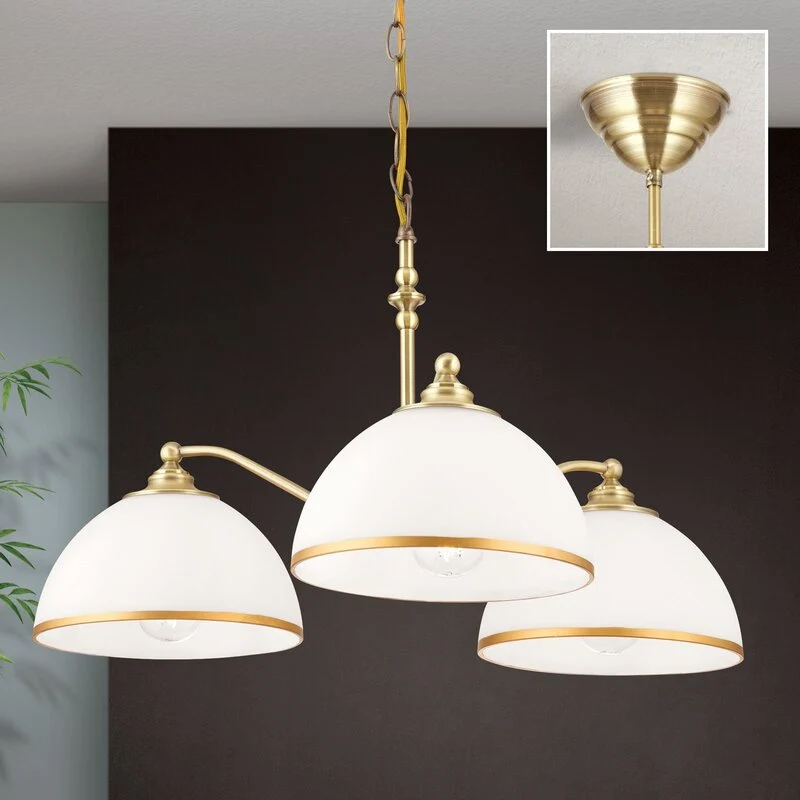 B-Ware Hängeleuchte Old Lamp mit Kettenabhängung 3-flg. Hängelampe Lampe Leuchte Spot