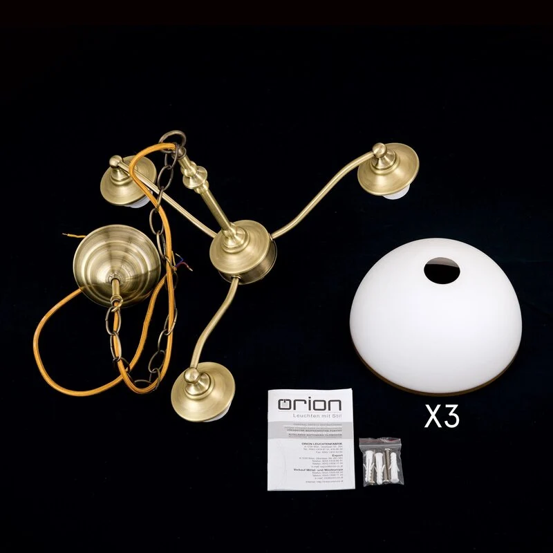 B-Ware Hängeleuchte Old Lamp mit Kettenabhängung 3-flg. Hängelampe Lampe Leuchte Spot