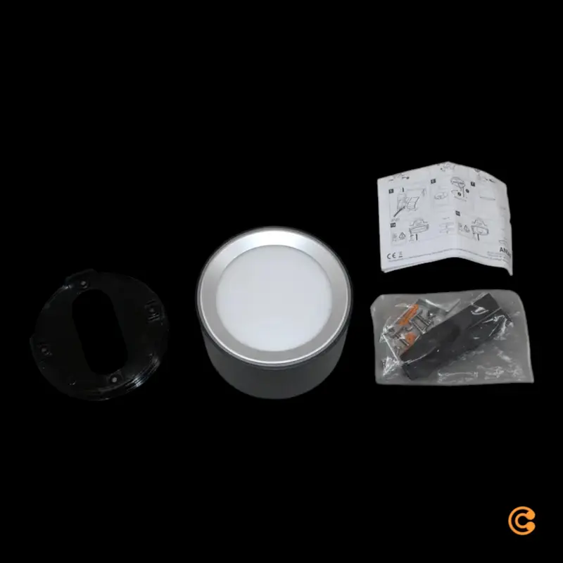 B-Ware Nordlux LED-Bad-Deckenleuchte Einbauleuchte Andre LED IP44 Schwarz 3 STÜCK