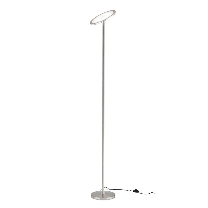 B-Ware Oscar Deckenfluter Stehlampe LED dimmbar Kopf justierbar nickel matt SIEHE TEXT