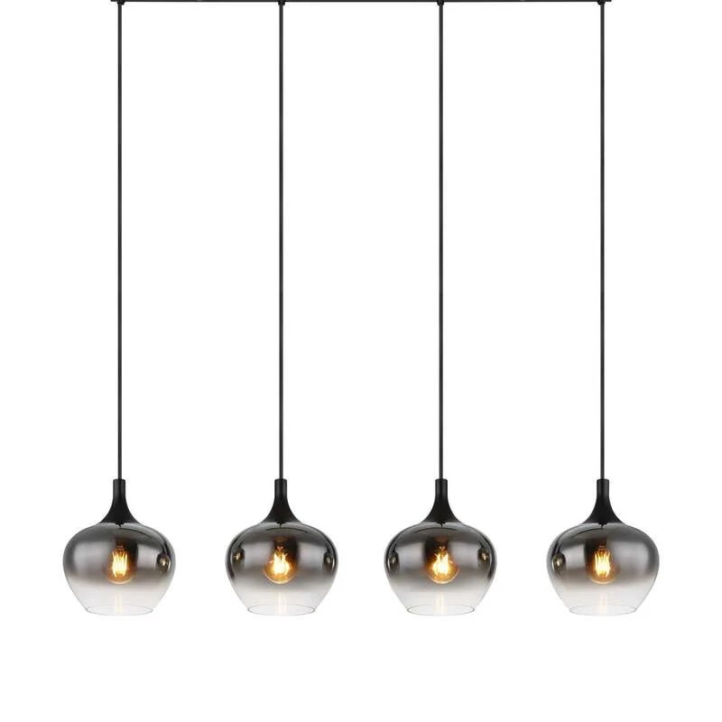 B-Ware Globo Maxy Hängelampe Lampe Pendelleuchte Glas rauchgrau SIEHE TEXT/FOTO