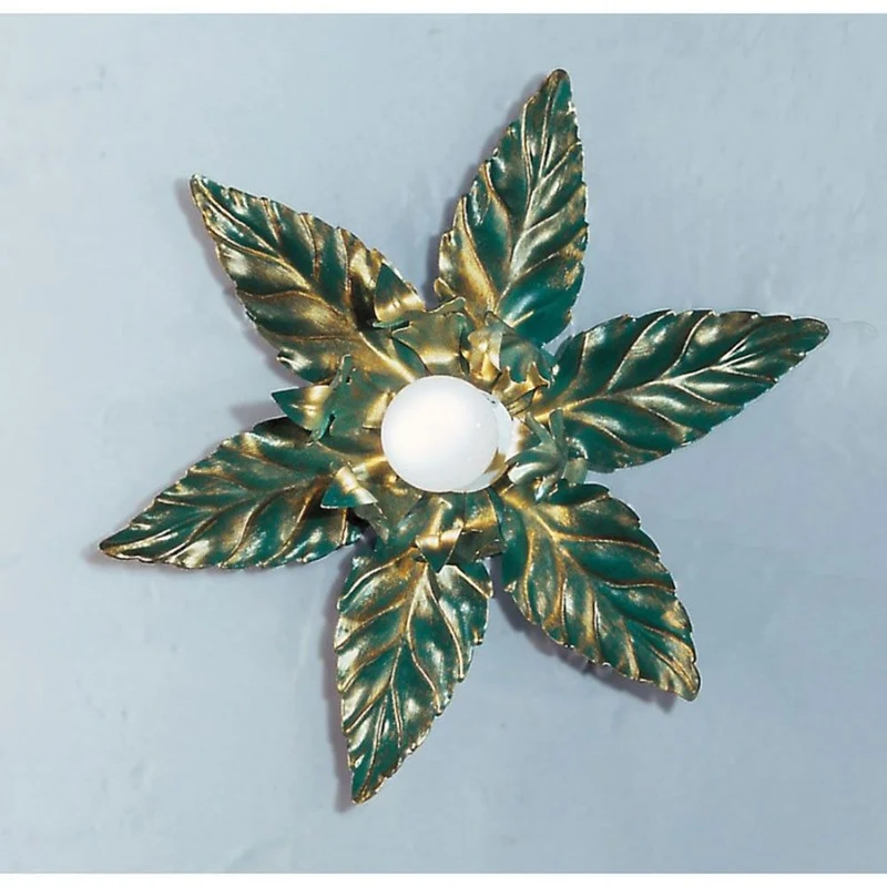 Deckenleuchte grünantik mit Gold Ø 38cm