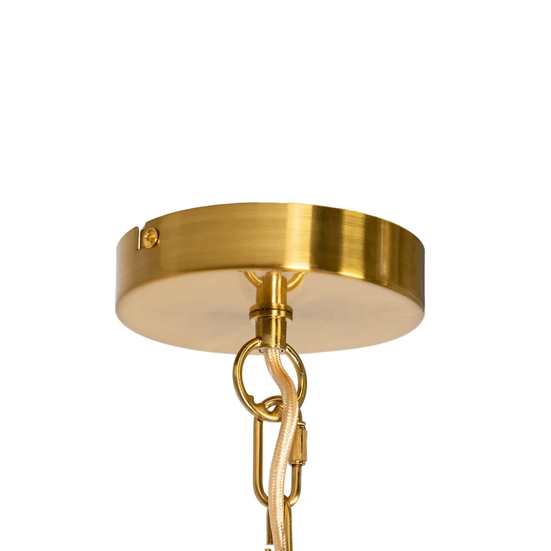 B-Ware Lindby Kronleuchter Pendelleuchte Elanova messing 6-flammig Ø 70 cm E14 Eisen