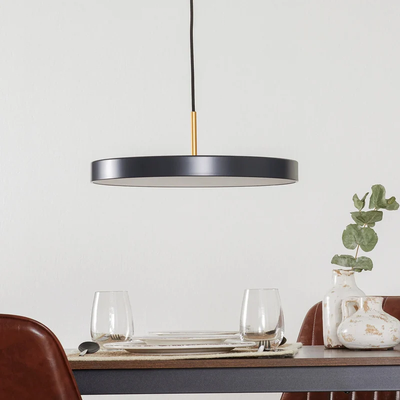 B-Ware UMAGE Pendelleuchte Hängelampe LED Asteria anthrazit messing Wohnbereich Licht