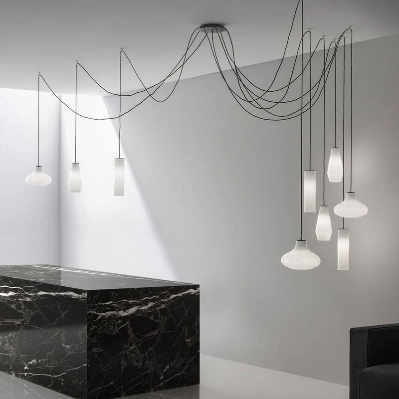 Panzeri Emma Pendellampe mit Retro Glas