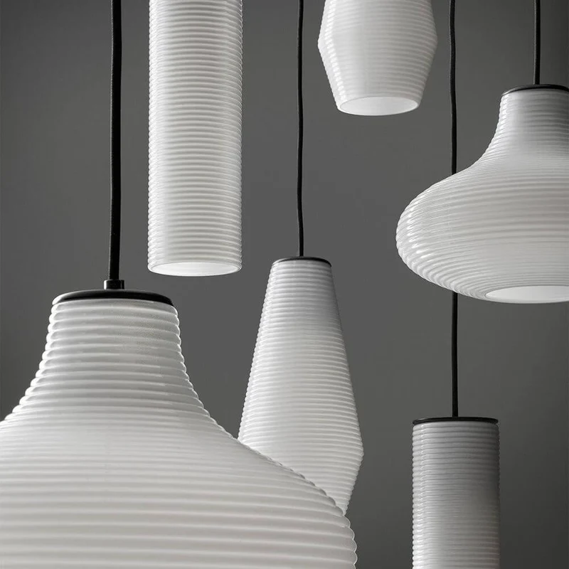 Panzeri Emma Pendellampe mit Retro Glas