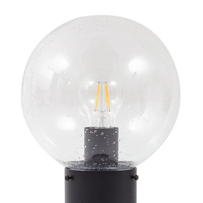 B-Ware Lindby Wegeleuchte Wegelampe Außenleuchte Dangan klar Glas Metall Höhe 90 cm238