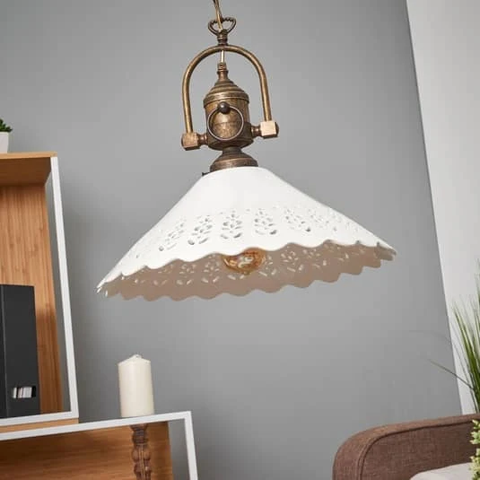 B-Ware Ceramiche Pizzo Hängeleuchte Hängeleuchte Deckenlampe Lampe E27 SIEHE TEXT/FOTO