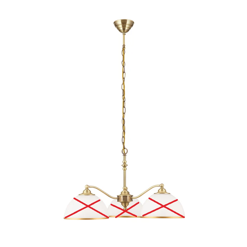 B-Ware Hängeleuchte Old Lamp mit Kettenabhängung 3-flg. Hängelampe SIEHE TEXT/FOTO
