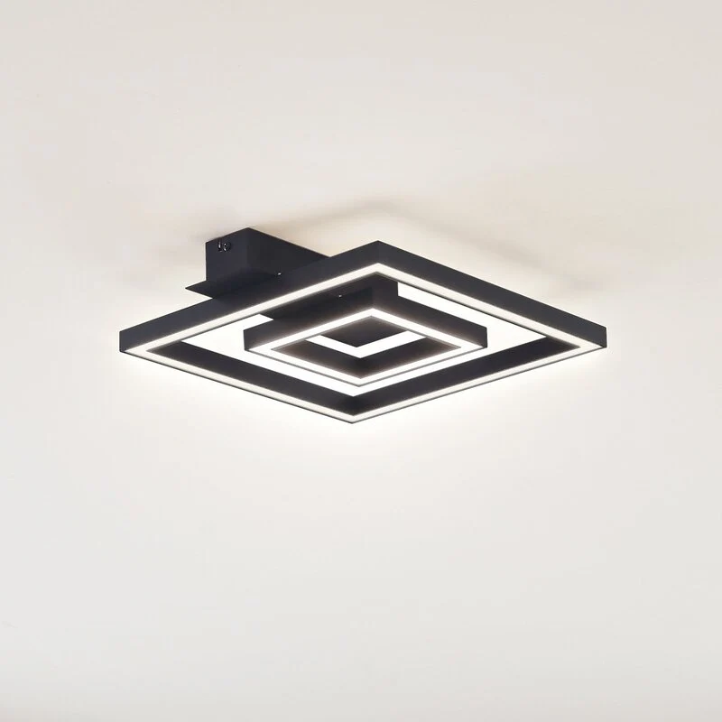 B-Ware Lindby Deckenleuchte Deckenlampe LED Madamo warmweiß Licht schwarz 30 cm