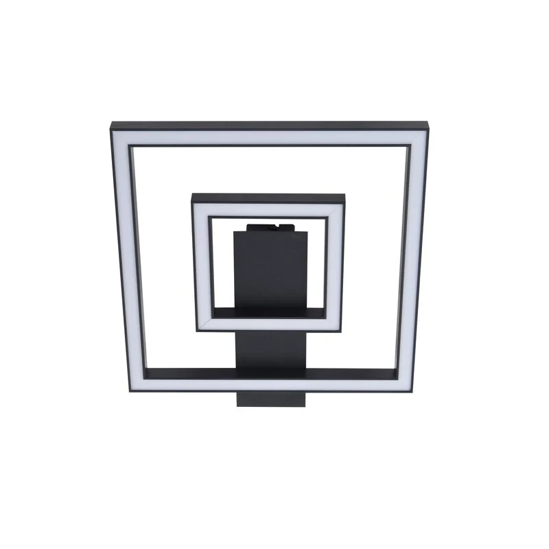 B-Ware Lindby Deckenleuchte Deckenlampe LED Madamo warmweiß Licht schwarz 30 cm