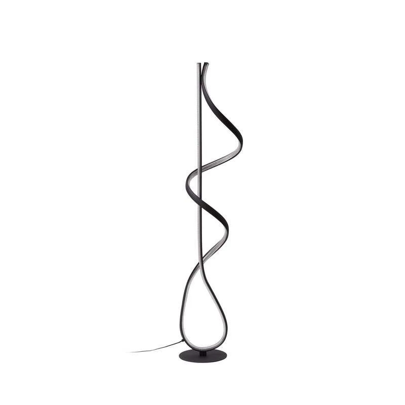 B-Ware Lucande Stehleuchte Standlampe LED Rodado schwarz Beleuchtungskunst Aluminium739