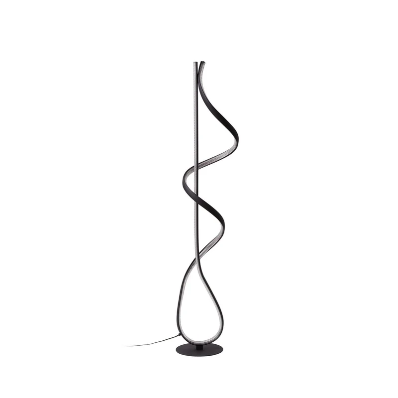 B-Ware Lucande Stehleuchte Standlampe LED Rodado schwarz Beleuchtungskunst Aluminium739