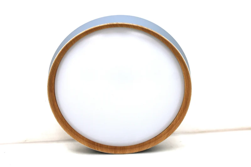 B-Ware Q Smart Home Deckenleuchte Lampe LED Leuchte grau holz hell Sprachsteuerung 444