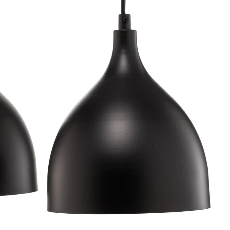 B-Ware Luminex Hängeleuchte Pendelleuchte Nanu Deckenlampe vierflammig schwarz lang