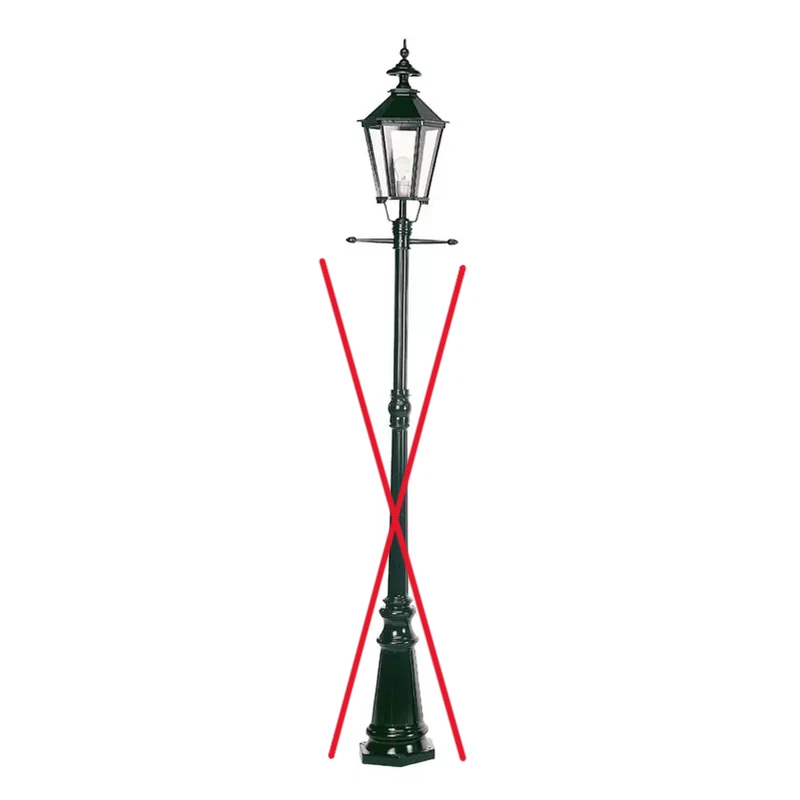 B-Ware KS Beleuchtung Mastleuchte Manchester Standleuchte Lampe Laterne SIEHE TEXT/FOTO