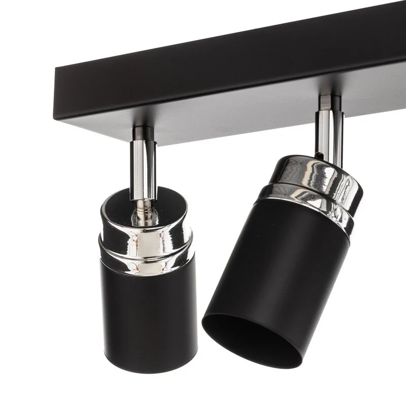 B-Ware Rondo Deckenstrahler Leuchte schwarz chrom Edelstahl 8-flammig Wohnbeleucht660