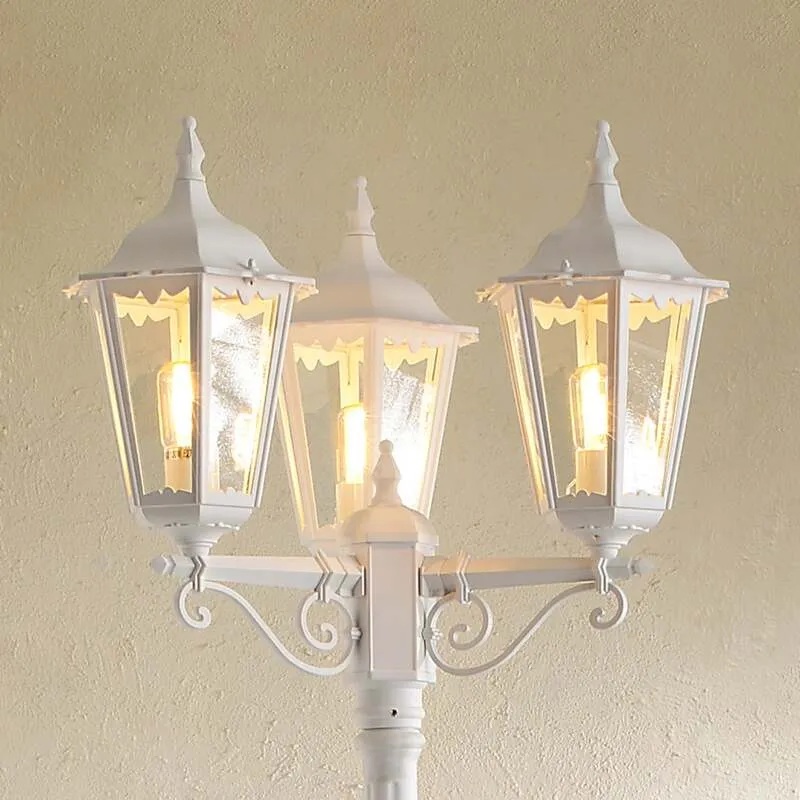 Konstsmide Mastleuchte Außenleuchte Firenze Mastlampe weiß SIEHE TEXT/FOTO