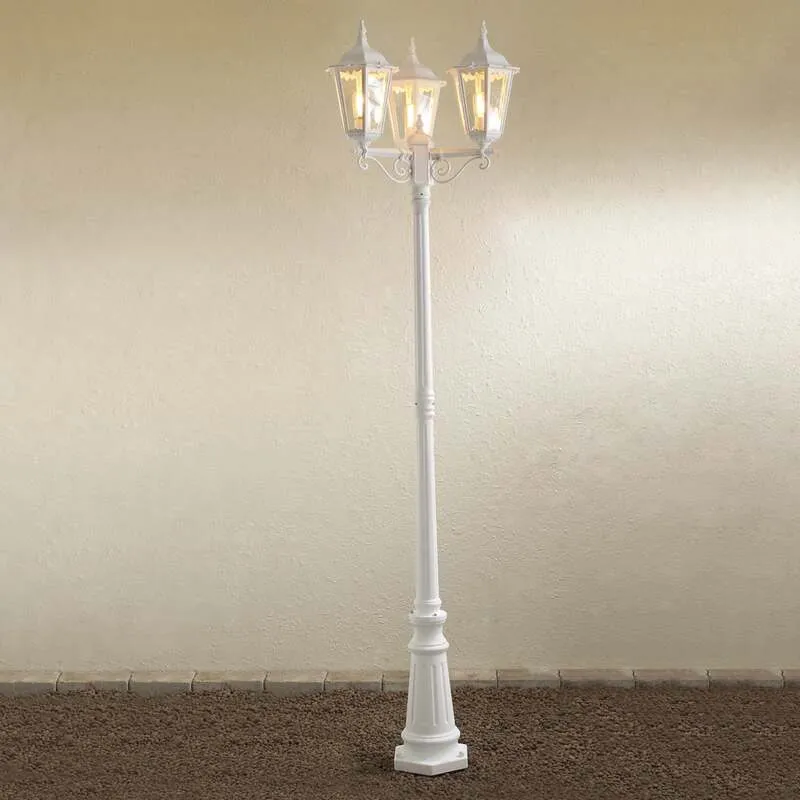 Konstsmide Mastleuchte Außenleuchte Firenze Mastlampe weiß SIEHE TEXT/FOTO