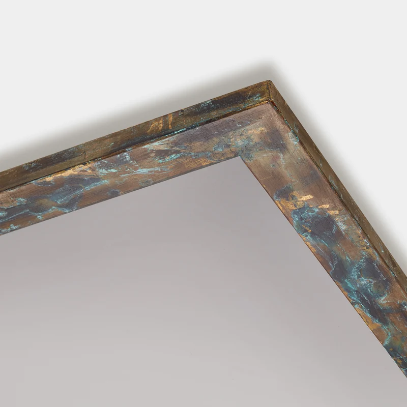 B-Ware Quitani LED Panel Leuchte Aurinor LED Deckenleuchte goldfarbig patiniert 45 cm